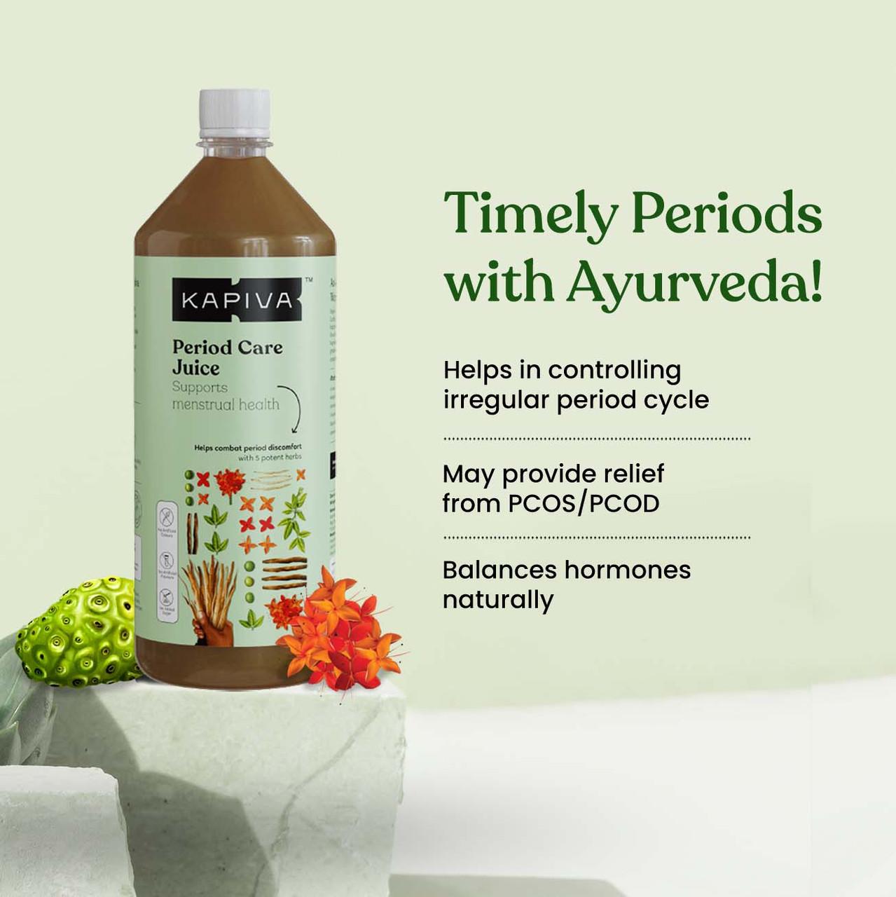 97% women got relief from period pain & cramps in 3 months.
An Ayurvedic Elixir that treats irregular periods. It may also provide relief from conditions like PCOS/PCOD. Made with 5 research backed ayurvedic herbs, it balances hormonal levels naturally.